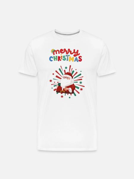 Christmas_Design - Men's Premium Organic T-Shirt - white