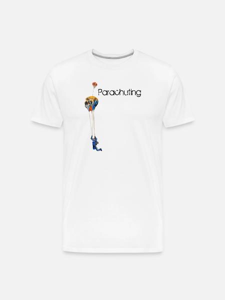 Parachuting - Men's Premium Organic T-Shirt - white