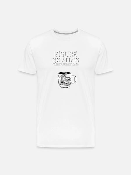 Figure Skating - Men's Premium Organic T-Shirt - white