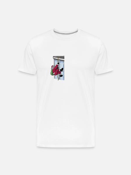 Climb - Men's Premium Organic T-Shirt - white