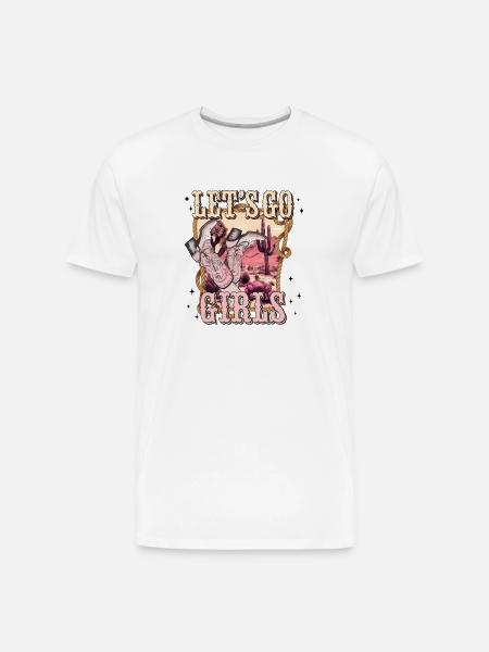 Let's go girls - Men's Premium Organic T-Shirt - white
