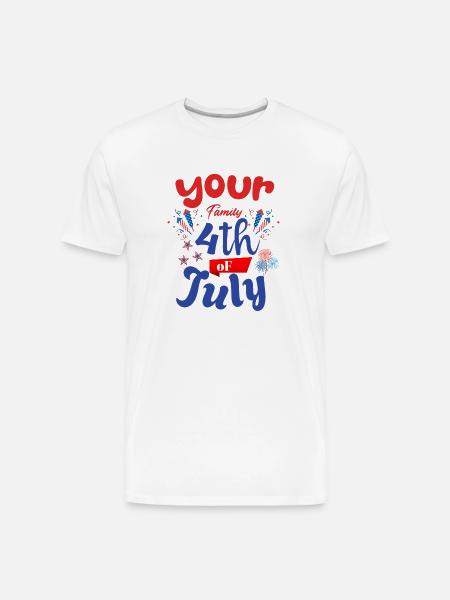 4th Of July - Men's Premium Organic T-Shirt - white
