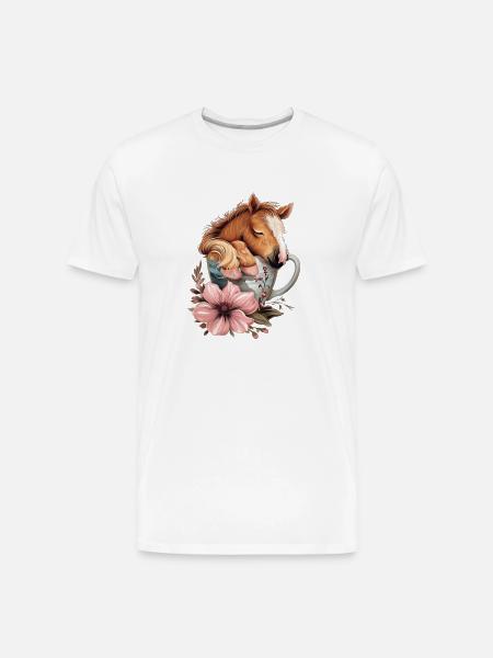 Horse - Men's Premium Organic T-Shirt - white
