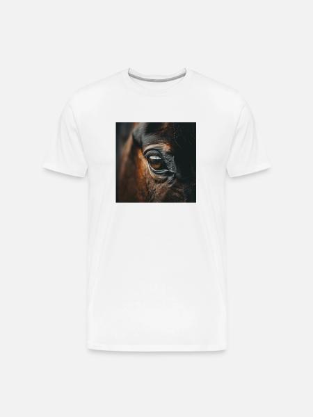 Horse - Men's Premium Organic T-Shirt - white