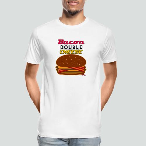 Bacon Double Cheese Combo - Men's Premium Organic T-Shirt