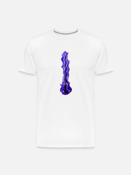 Violet Ember Dagger - Men's Premium Organic T-Shirt - white