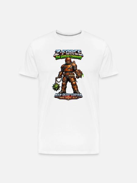 Z-FORCE: MAN-DEAD-GORYAN - Men's Premium Organic T-Shirt - white