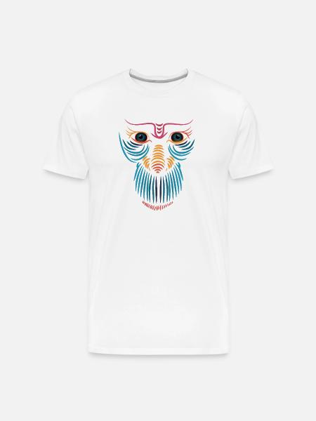 Smile Face - Men's Premium Organic T-Shirt - white