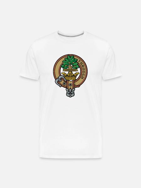 Clan Hamilton Crest - Men's Premium Organic T-Shirt - white
