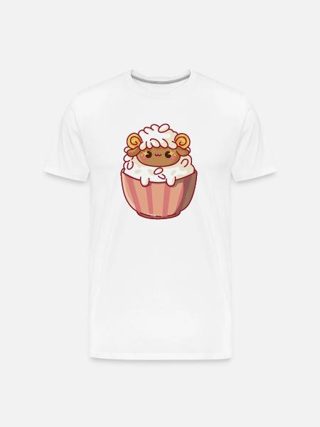 Rice Lamb - Men's Premium Organic T-Shirt - white