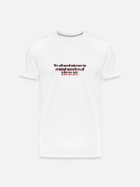 Mirrors - Men's Premium Organic T-Shirt - white