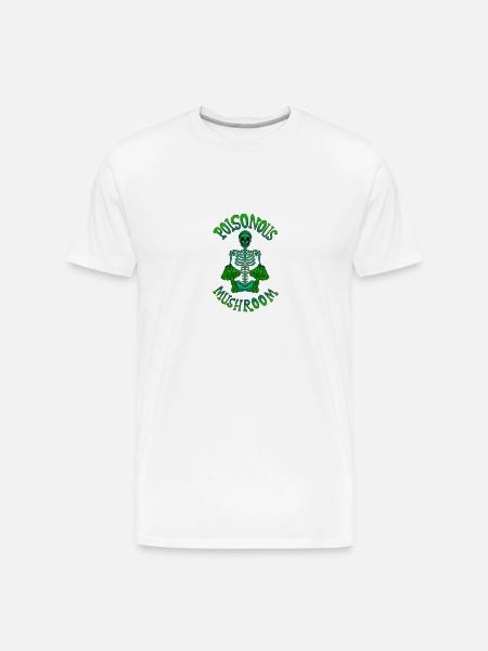 poison mushroom - Men's Premium Organic T-Shirt - white