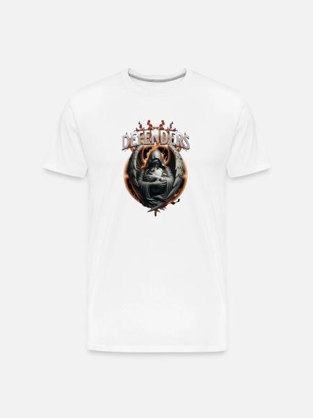 Customizable Defenders - Men's Premium Organic T-Shirt - white