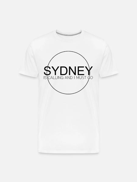 sydney saying - Men's Premium Organic T-Shirt - white