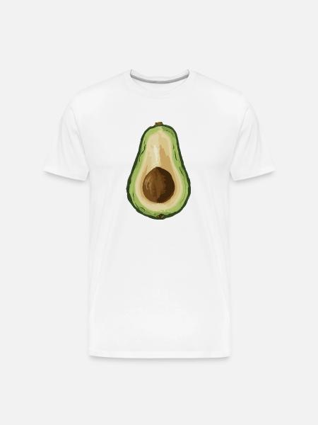 Ripe Avocado - Men's Premium Organic T-Shirt - white