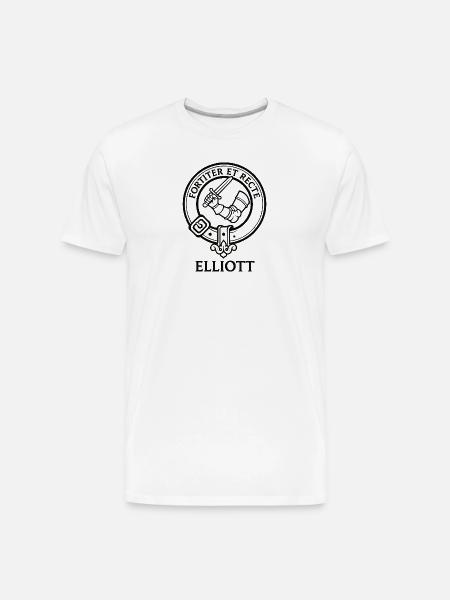 Knight Dagger Crest - Men's Premium Organic T-Shirt - white