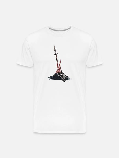 Bonfire - Men's Premium Organic T-Shirt - white