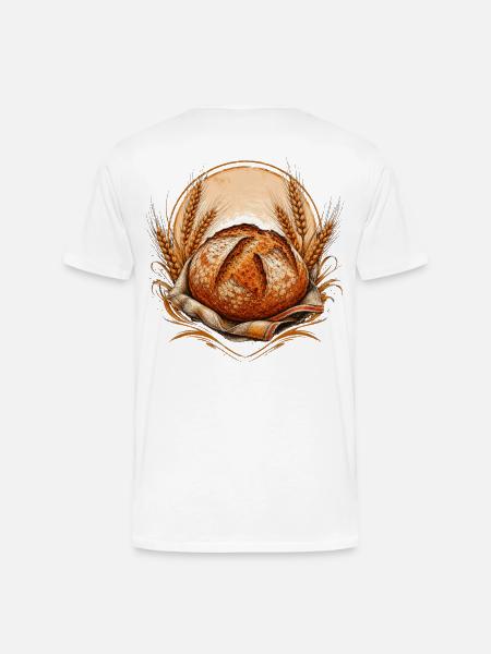Artisan Sourdough Baker Rusti - Men's Premium Organic T-Shirt - white