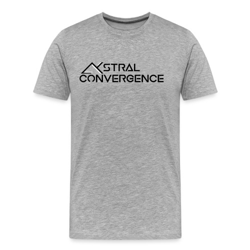 Astral Convergence Lettering - Men's Premium Organic T-Shirt