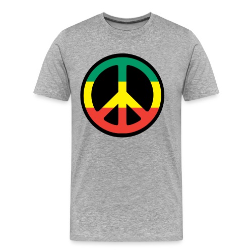 Rasta Peace - Reggae - Rastafari - Freedom - Men's Premium Organic T-Shirt