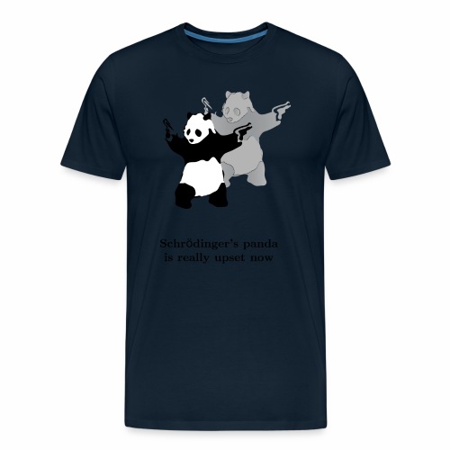 Schrödinger's panda is really upset now - Men's Premium Organic T-Shirt