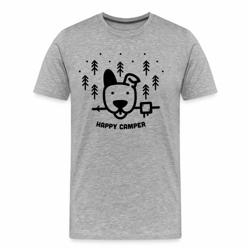 Happy Camping Dog - Men's Premium Organic T-Shirt