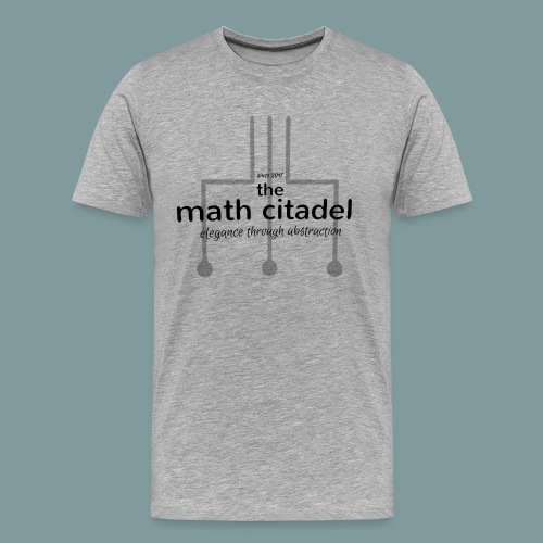 Abstract Math Citadel - Men's Premium Organic T-Shirt