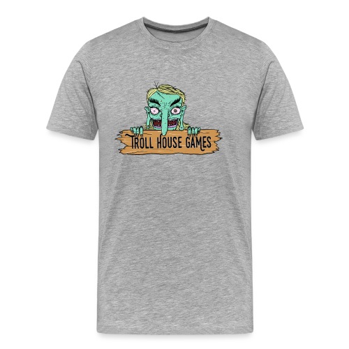 Troll House Games Cartoon Logo - Men's Premium Organic T-Shirt