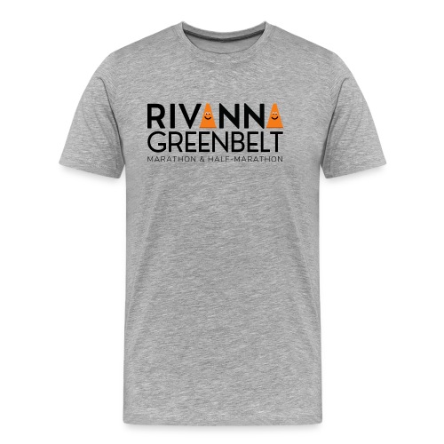 RIVANNA GREENBELT (all black text) - Men's Premium Organic T-Shirt