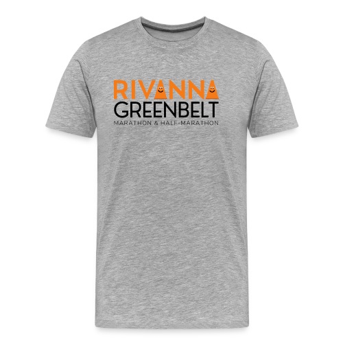 RIVANNA GREENBELT (orange/black) - Men's Premium Organic T-Shirt