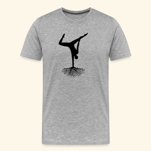 Root and Branch Handstand - Men's Premium Organic T-Shirt