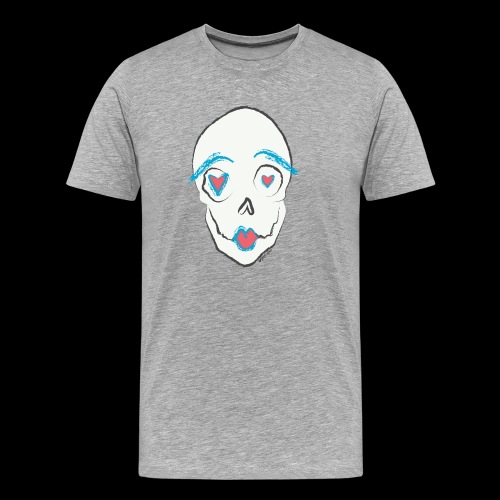 Kissing skull - Men's Premium Organic T-Shirt