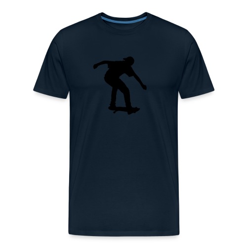 Boy On Skateboard Silhouette - Men's Premium Organic T-Shirt