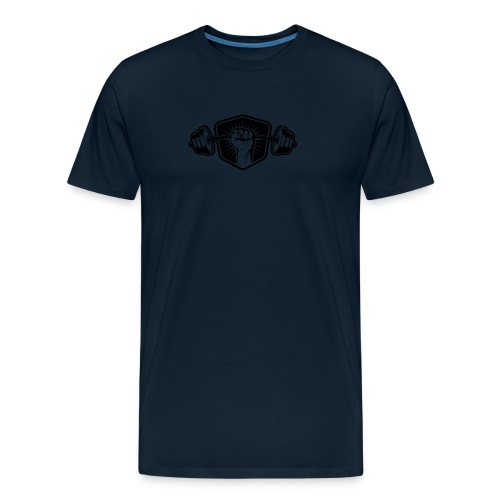 Bodybuilding logo - Men's Premium Organic T-Shirt