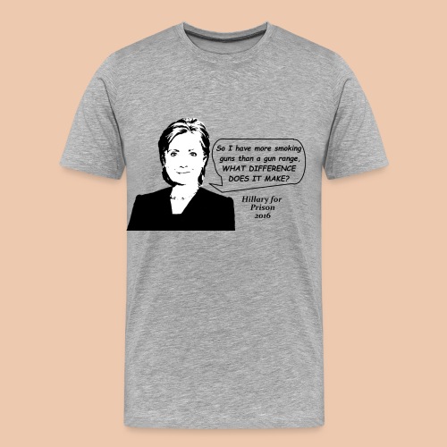 Hillary 4 Prison - Men's Premium Organic T-Shirt