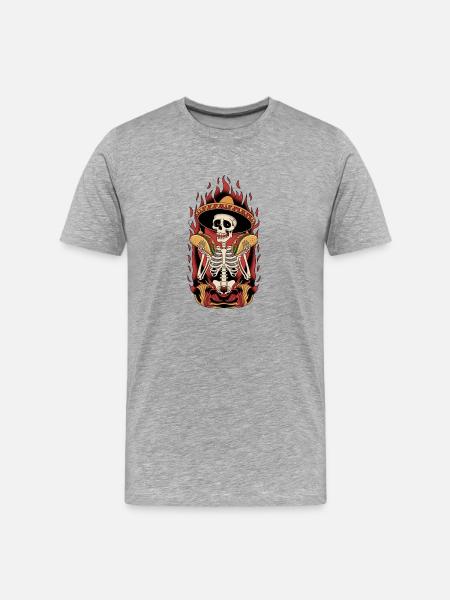 tacos - mexican food - Men's Premium Organic T-Shirt - heather gray