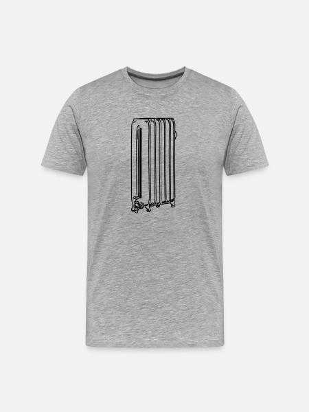 Radiator - Men's Premium Organic T-Shirt - heather gray