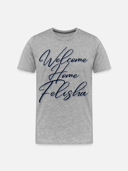 WelcomeHomeFelishaBlue - Men's Premium Organic T-Shirt - heather gray