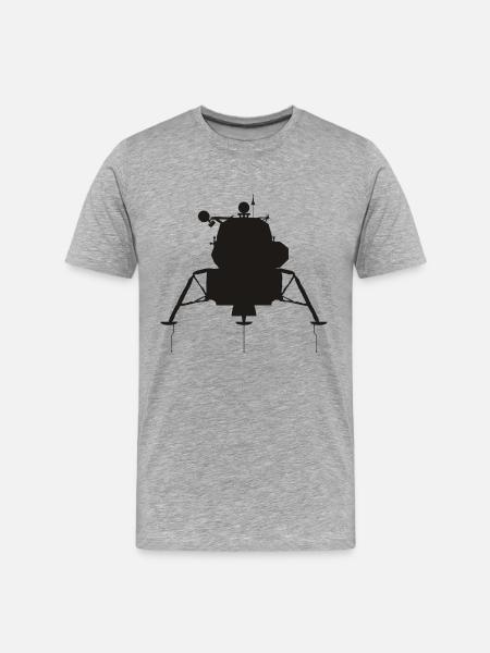 Lunar Module - Men's Premium Organic T-Shirt - heather gray