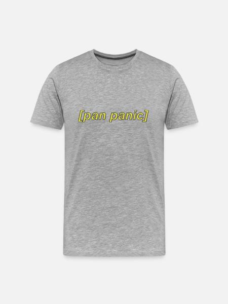 Pan Panic Subtitles - Men's Premium Organic T-Shirt - heather gray