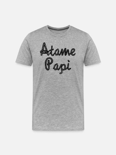 Atame Papi - Men's Premium Organic T-Shirt - heather gray