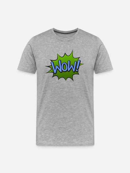 WOWscape - Men's Premium Organic T-Shirt - heather gray