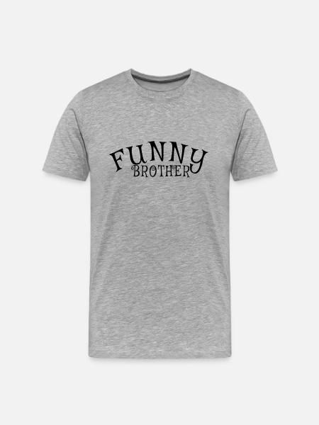 FUNNY BRO - Men's Premium Organic T-Shirt - heather gray