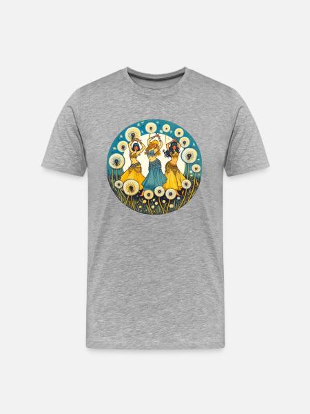 Belly Dancers - Men's Premium Organic T-Shirt - heather gray