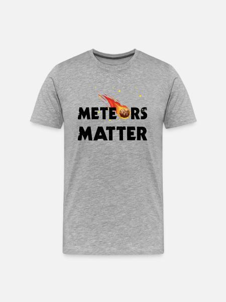 Meteors Matter - Men's Premium Organic T-Shirt - heather gray