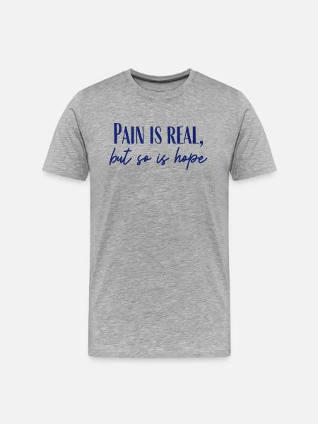 So Is Hope - Men's Premium Organic T-Shirt - heather gray