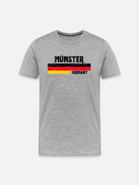 Münster Germany - Men's Premium Organic T-Shirt - heather gray