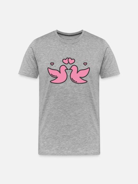 funny valentines - Men's Premium Organic T-Shirt - heather gray