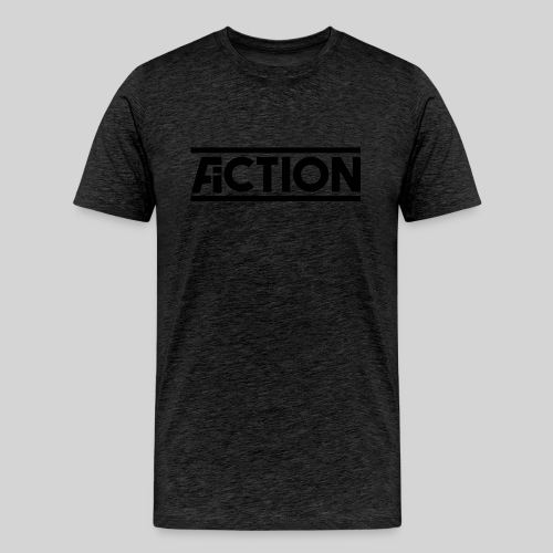 Action Fiction Logo (Black) - Men's Premium Organic T-Shirt