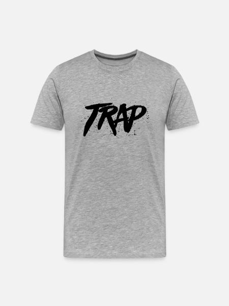 trap - Men's Premium Organic T-Shirt - heather gray